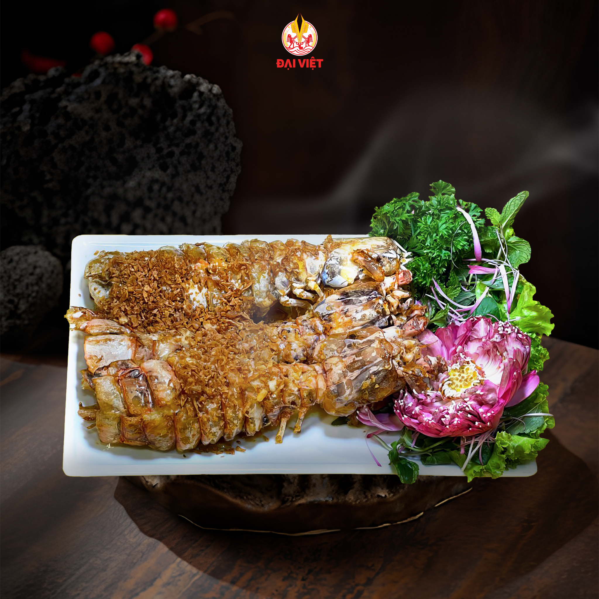  Grilled Giant Mantis Shrimp With Garlic Butter - Tôm tít khổng lồ nướng bơ tỏi (con 400g) 