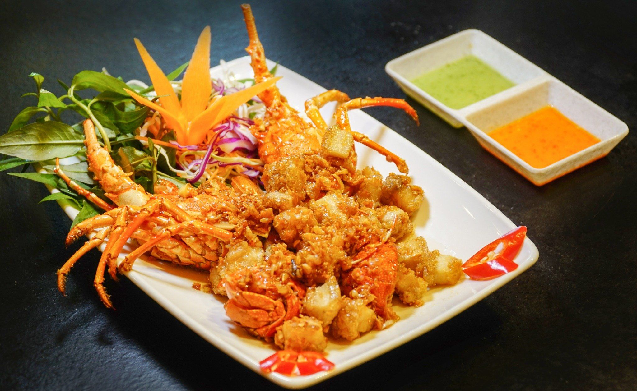  Pan-fried Baby Lobster With Garlic & Butter - Tôm Hùm Baby Cháy Bơ Tỏi 