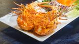  Pan-fried Tropical Rock Lobster With Lua Dai Viet Sauce - Tôm Hùm Bông Sốt Lúa Đại Việt (Giá tính theo 1 con 600 gram) 