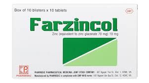  Farzincol kẽm 10mg pharmedic (h/100v) 