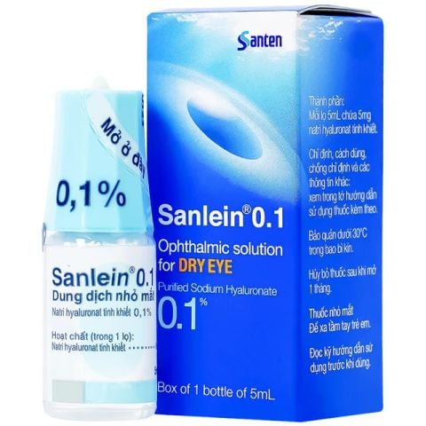 Nhỏ Mắt Sanlein 0.1% Santen (C/5ml) 