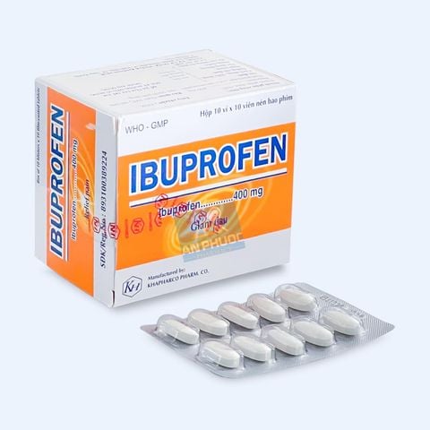  Ibuprofen 400mg KHAPHARCO Hộp 100 V 