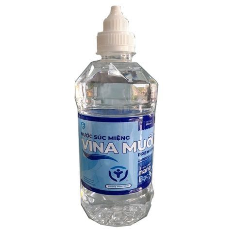 Nước muối sinh lý VINA muối nano bạc 500ml. lô VM500.02;