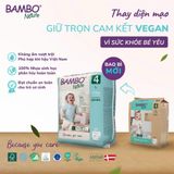 Tã Quần trẻ em số 4- Bambo Nature size 4, Từ 7-12kg, 20 miếng/gói, bao bì màu xanh