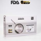 Chảo rán inox 316 28cm cao cấp KUCHEN KU FP281316