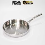 Chảo rán inox 316 28cm cao cấp KUCHEN KU FP281316