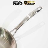 Chảo rán inox 316 28cm cao cấp KUCHEN KU FP281316