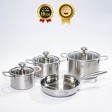 Nồi inox cao cấp KU 3326 size 20 có nắp (LFGB)