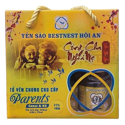 Hộp 6 hũ Tổ yến chưng sẵn BESTNEST HỘI AN 21% PARENTS