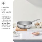 CHẢO INOX OLIVO P2055 Kèm nắp