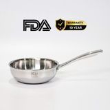 Chảo inox 316 20cm lòng sâu cao cấp KUCHEN KU W201316