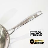 Chảo inox 316 20cm lòng sâu cao cấp KUCHEN KU W201316