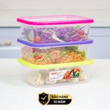 Set 3 hộp đựng thực phẩm kháng khuẩn 2100ml Sanaliving cao cấp OMADA - Model: S2323CA