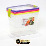 Set 3 hộp đựng thực phẩm kháng khuẩn 2100ml Sanaliving cao cấp OMADA - Model: S2323CA