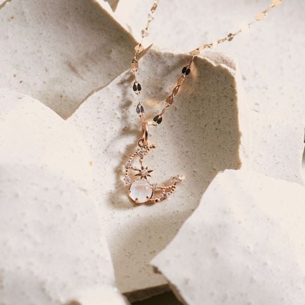  Dây Chuyền Vàng 10K Moon Magic 