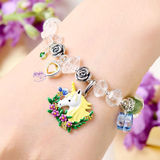  Vòng Tay Thiết Kế Nữ  Pretty Pulse Đá Ánh Trăng - Kim Cương Thô Herkimer 