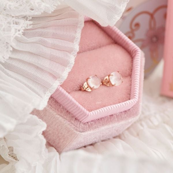  Bông Tai Vàng 10K Full Moon 