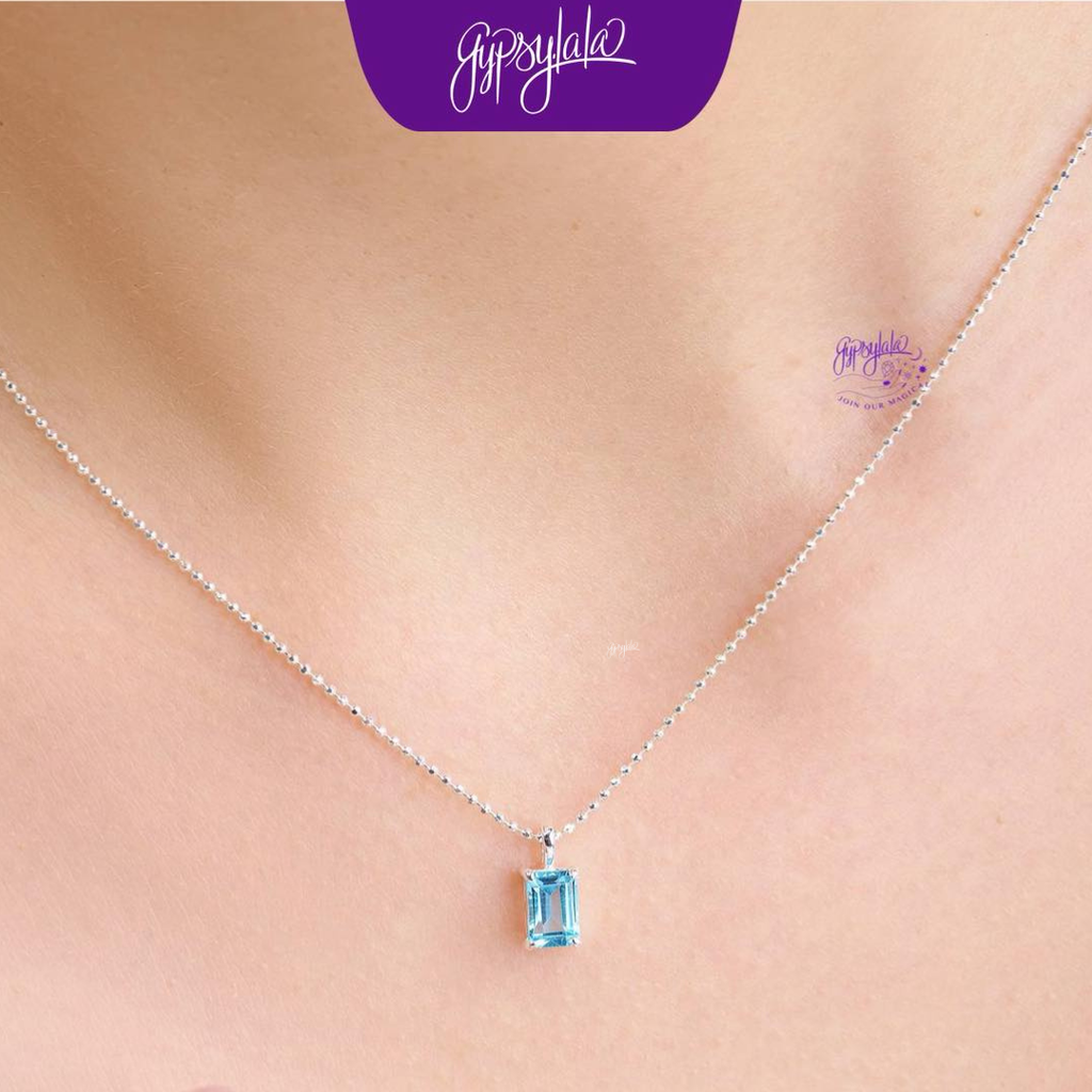  Mặt Dây Chuyền Bridgerton Đá Topaz 