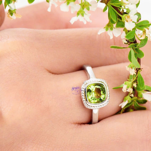  Nhẫn Bạc Monteverde Đá Peridot 