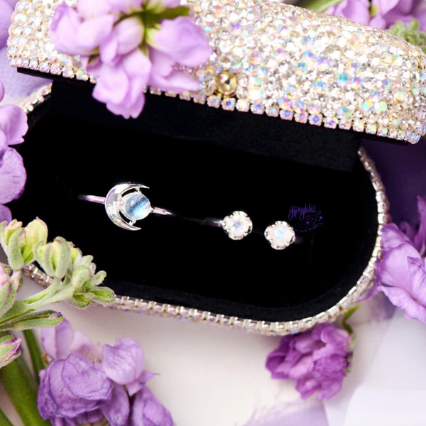  Nhẫn Bạc Eclipse Đá Moonstone 