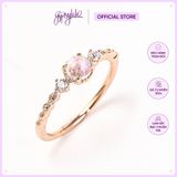  Nhẫn Bạc Crystal Charm Gold Gypsy.lala 