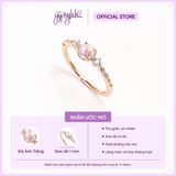  Nhẫn Bạc Crystal Charm Gold Gypsy.lala 