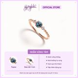  Nhẫn Bạc Crystal Charm Gold Gypsy.lala 