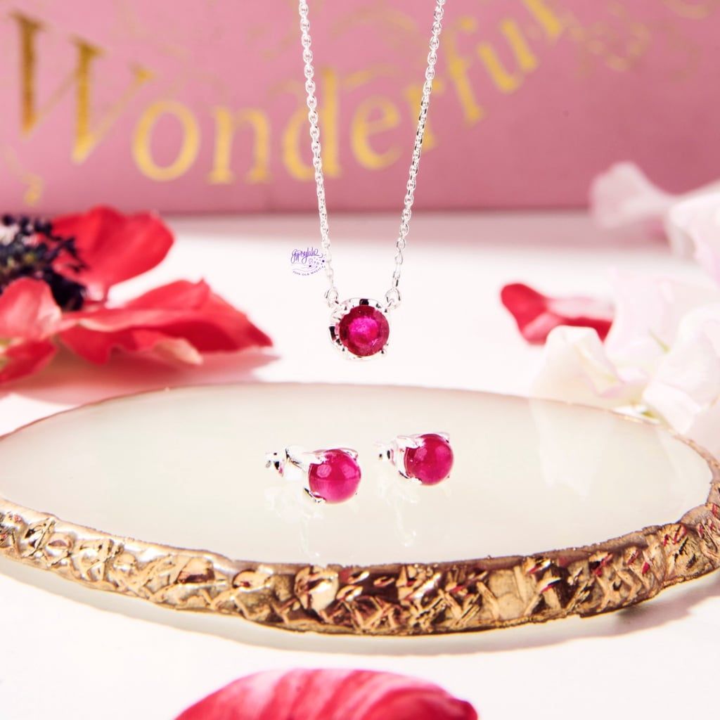  Bông Tai Simple Đá Ruby Thiên Nhiên Bạc 925 SP005748 Gypsy.lala 