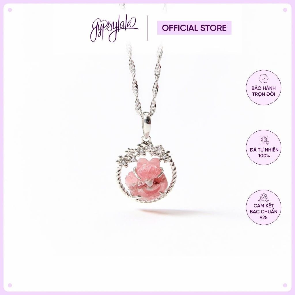  Mặt Dây Chuyền Hồ ly bọc bạc Love Blossom đào hoa XS SP007013 Gypsy.lala 