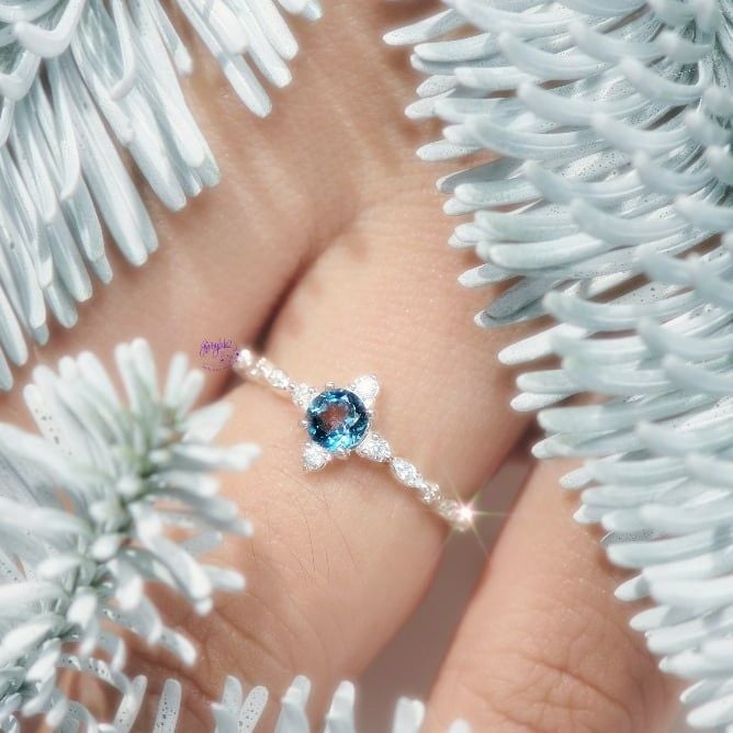  Nhẫn Bạc Infinity Moonstone/ Citrine/ Topaz Silver Gypsy.lala 