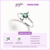  Nhẫn Bạc Brilliant Topaz/ Ánh Trăng/ Thạch Anh Vàng/ Thạch Anh Xanh Silver Plated Gypsy.lala 