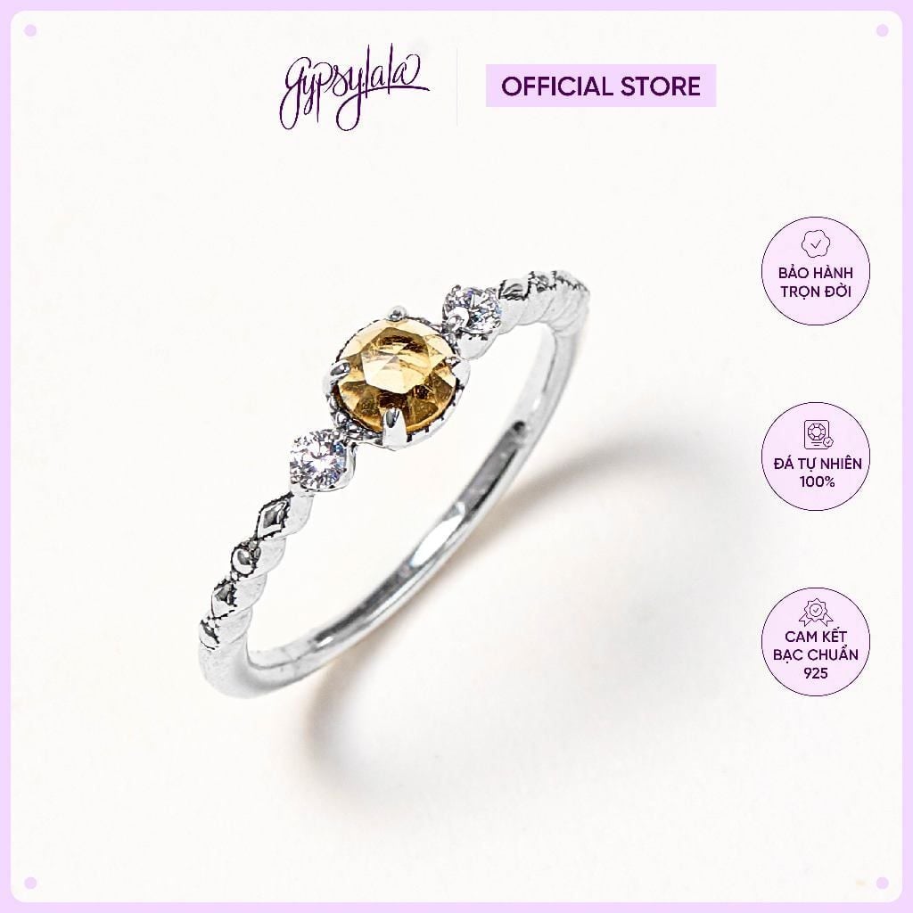  Nhẫn Bạc Crystal Charm Silver Gypsy.lala 
