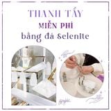  Dây Chuyền Cỏ 4 Lá Ánh Trăng Bọc Bạc GYPSYLALA - Charm Moonstone May Mắn - Xoa diệu tiêu cực - Giúp ngủ ngon 