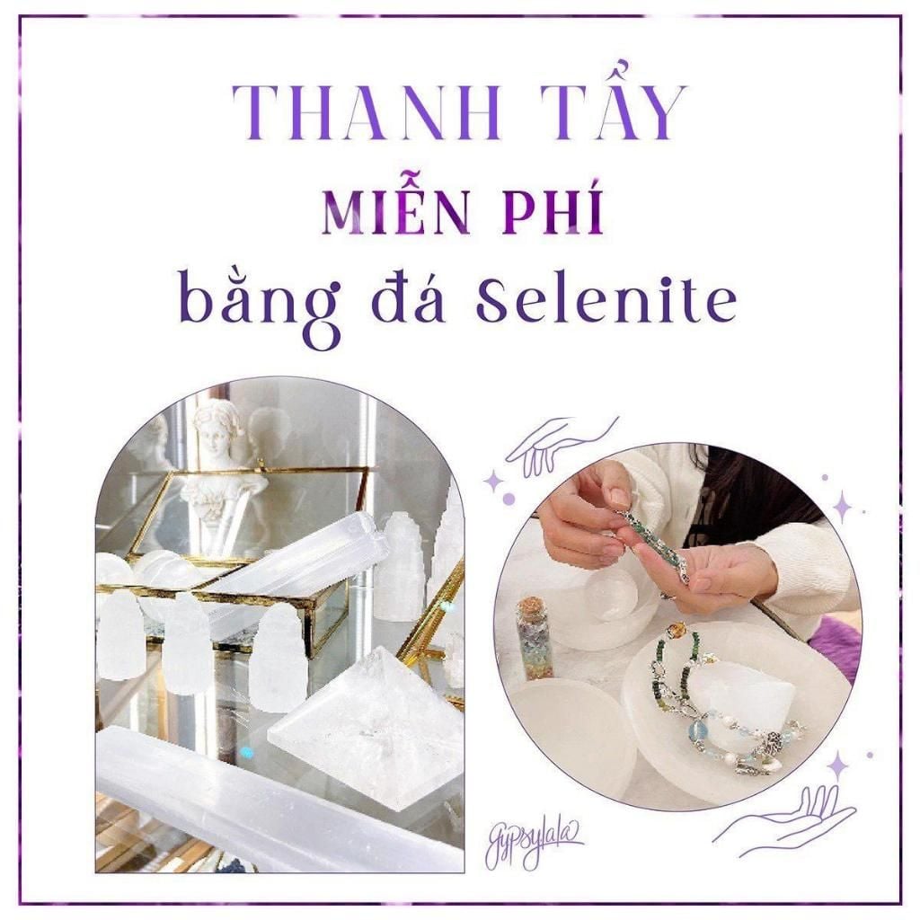  Dây Chuyền Cỏ 4 Lá Ánh Trăng Bọc Bạc GYPSYLALA - Charm Moonstone May Mắn - Xoa diệu tiêu cực - Giúp ngủ ngon 