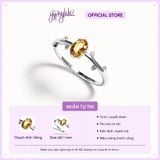  Nhẫn Bạc F432 Ánh Trăng/ Topaz/ Thạch Anh Vàng/ Thạch Anh Xanh Gypsy.lala 