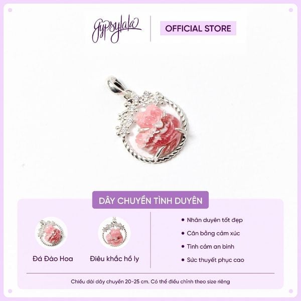  Mặt Dây Chuyền Hồ ly bọc bạc Love Blossom đào hoa XS SP007013 Gypsy.lala 