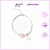  Vòng Tay Thiết Kế Đá Thiên Nhiên Thạch Anh Hồng Hoa Đào SP004114 Gypsylala 