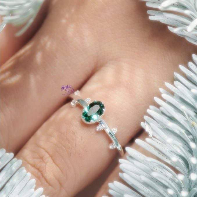  Nhẫn Bạc F432 Ánh Trăng/ Topaz/ Thạch Anh Vàng/ Thạch Anh Xanh Gypsy.lala 