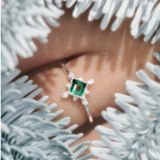  Nhẫn Bạc Brilliant Topaz/ Ánh Trăng/ Thạch Anh Vàng/ Thạch Anh Xanh Silver Plated Gypsy.lala 