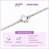  Dây Chuyền Bạc Cao Cấp SETF14 Đá Ánh Trăng GYPSYLALA - Thiết Kế Tối Giản – Nữ Tính - Không Kị Mệnh – Năng Lượng Dịu Êm 
