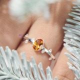  Nhẫn Bạc F432 Ánh Trăng/ Topaz/ Thạch Anh Vàng/ Thạch Anh Xanh Gypsy.lala 