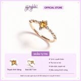  Nhẫn Bạc Infinity Moonstone/ Citrine/ Topaz Gold Gypsy.lala 