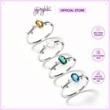  Nhẫn Bạc F432 Ánh Trăng/ Topaz/ Thạch Anh Vàng/ Thạch Anh Xanh Gypsy.lala 