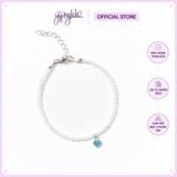  Lắc Tay Đá Ánh Trăng Nhuyễn Charm Trái Tim Bạc 925 SP006896 Gypysy.lala 