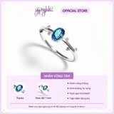  Nhẫn Bạc F432 Ánh Trăng/ Topaz/ Thạch Anh Vàng/ Thạch Anh Xanh Gypsy.lala 