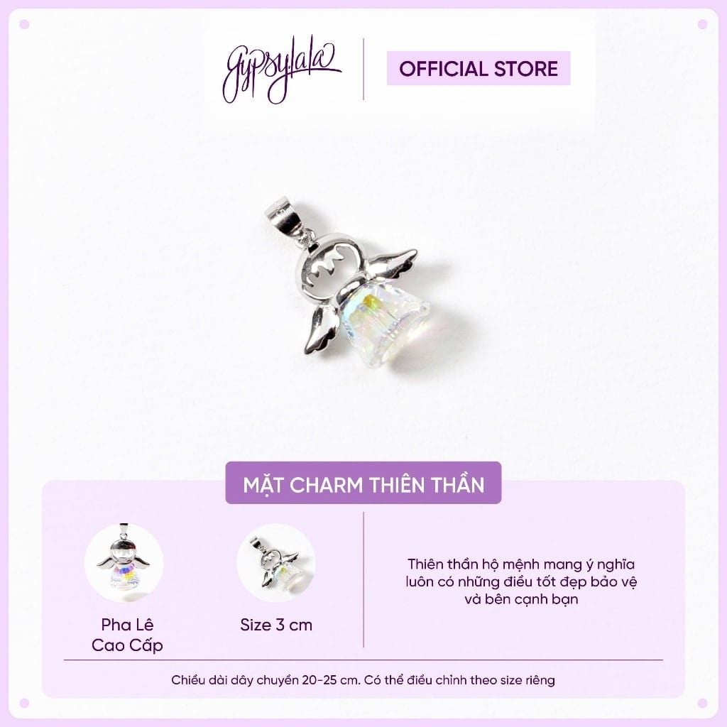  Charm Thiên Thần Bọc Bạc Nữ SP002269 Gypsylala 