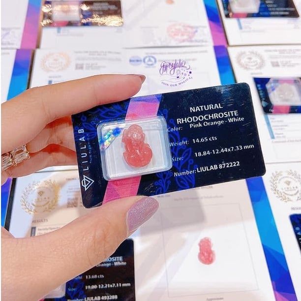  Dây Chuyền Tỳ Hưu Đá Đào Hoa (Rhodochrosite) SP001222 Gypsy.lala 