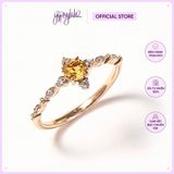  Nhẫn Bạc Infinity Moonstone/ Citrine/ Topaz Gold Gypsy.lala 