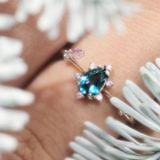  Nhẫn Bạc F431 Topaz/ Ánh Trăng/ Thạch Anh Xanh Gypsy.lala 