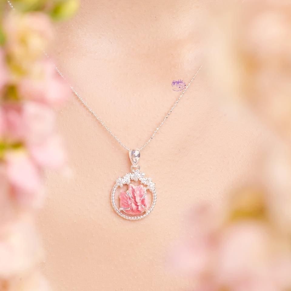  Mặt Dây Chuyền Hồ ly bọc bạc Love Blossom đào hoa XS SP007013 Gypsy.lala 